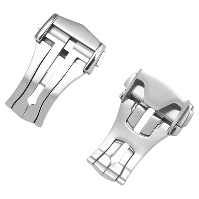 欧米茄蝶飞精钢折叠扣表带新款