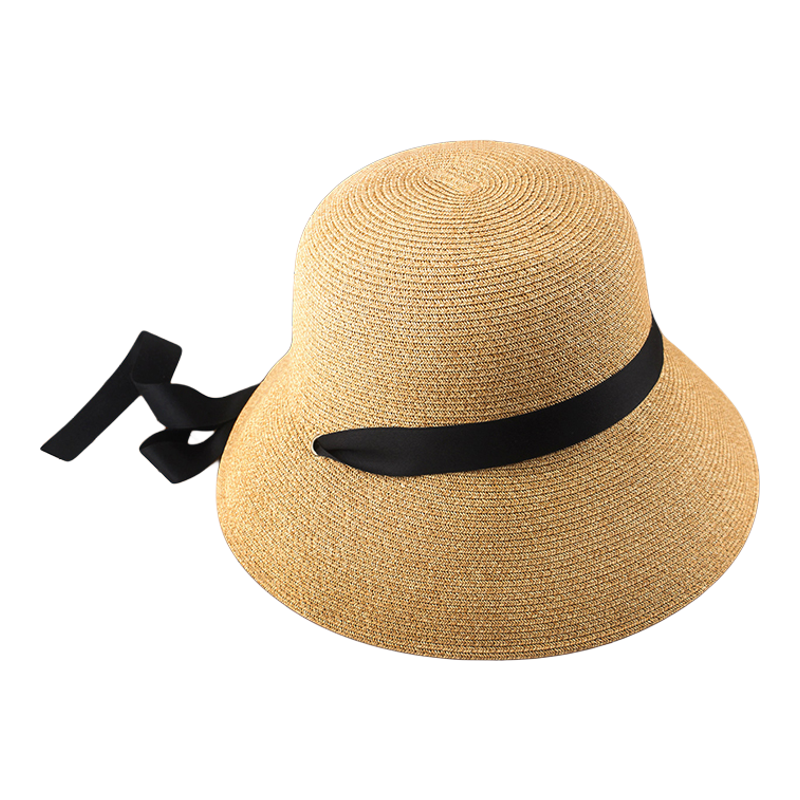 赫本风法式草帽女夏季防晒可折叠