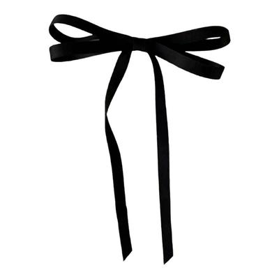 黑色飘带蝴蝶结发夹高级感头饰