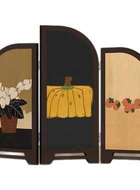 中古风桌面摆件小屏风