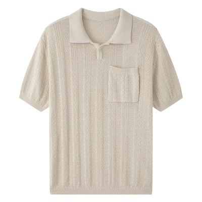 商场同款流石男装假两件针织T恤