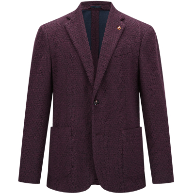 LARDINI纯羊毛针织无里布西服