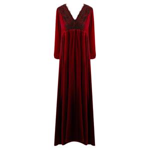 女款睡衣女高级感金丝绒睡裙冬季红色新中式新娘结婚晨袍睡袍长款