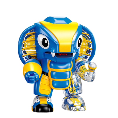 费米铁甲小宝蟑螂恶霸机甲积木