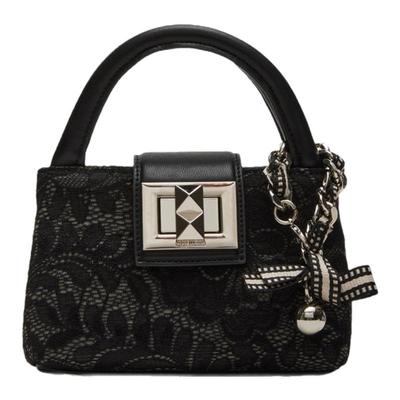 思美登蕾丝网纱斜挎包手提包