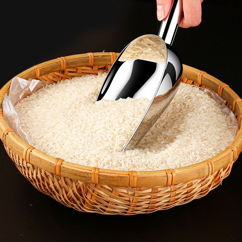 冰铲家用加厚大号食品取冰小号铲子铲米面粮食奶茶塑料不锈钢店勺