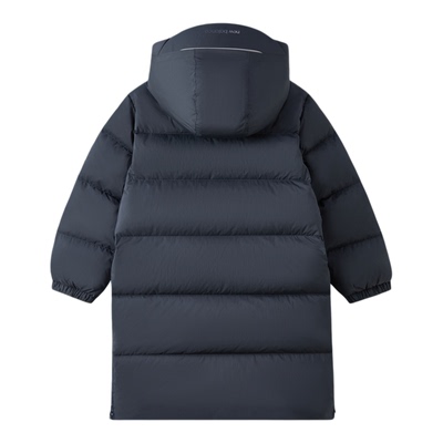 NB鹅绒中长款时尚休闲连帽羽绒服