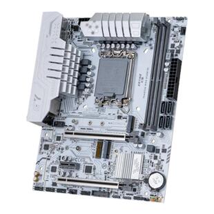 尔英B660M/B760主板白色台式电脑主机组装CPU支持12/13代内存DDR4