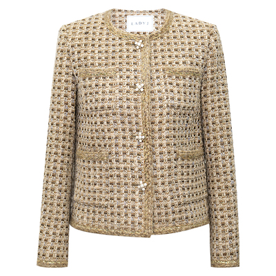 LadyJ奢牌羊毛圈圈纱中长小香