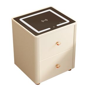 虎牌床头保险柜家用2026新款智能隐藏式防盗保险箱床头柜一体WIFI指纹密码解锁家庭办公室轻奢现金首饰储物箱