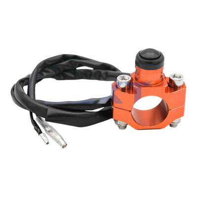 越野摩托改装点火启动熄火喇叭开关CNC按钮防水波速尔CQR华洋通用