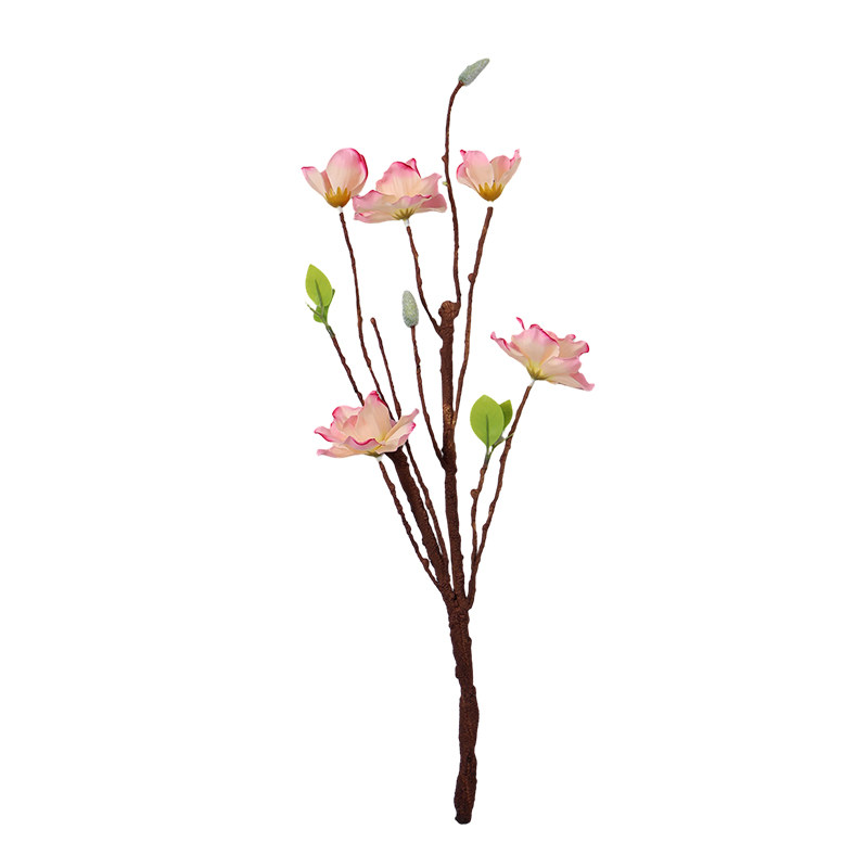 玉兰花假花仿真花 摆设装饰花卉中式高档客厅 餐桌高级感花艺摆件