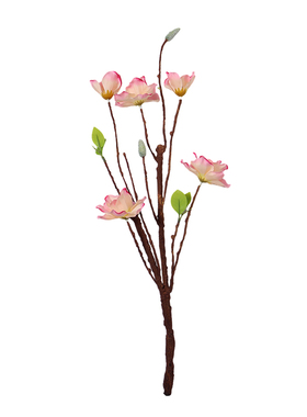 玉兰花假花仿真花 摆设装饰花卉中式高档客厅 餐桌高级感花艺摆件
