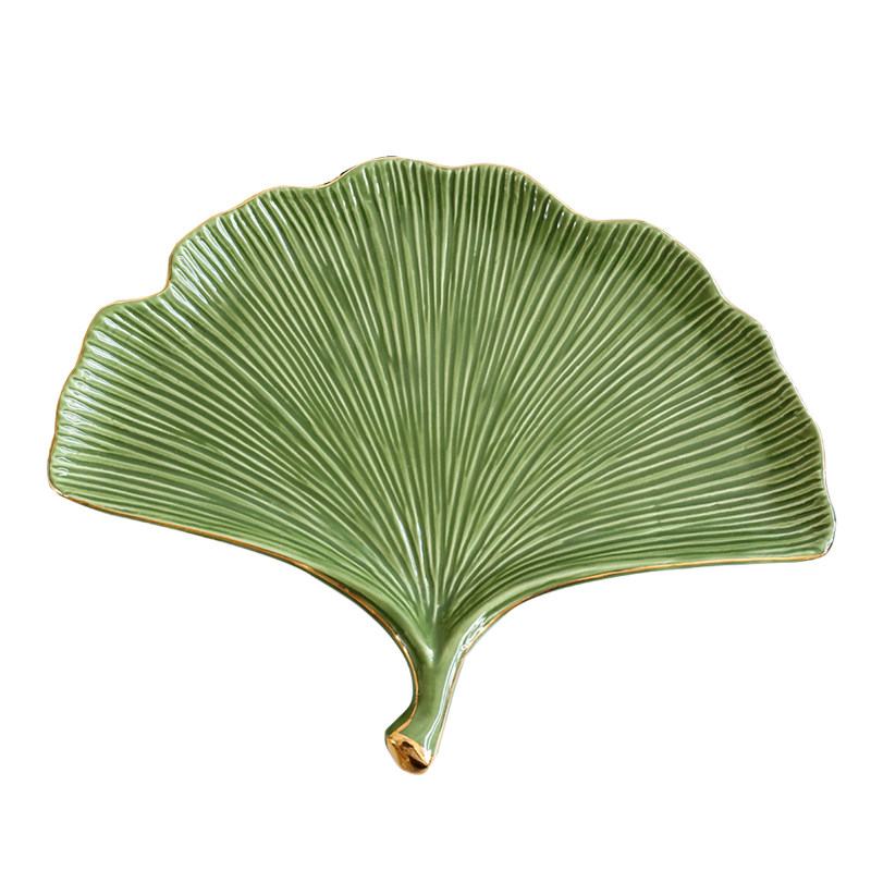 陶瓷北欧描金水果盘收纳