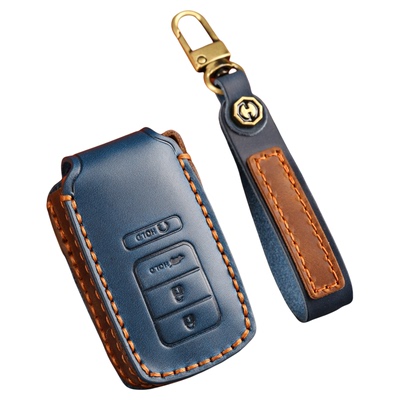 日韩风手工真皮保护讴歌车钥匙包