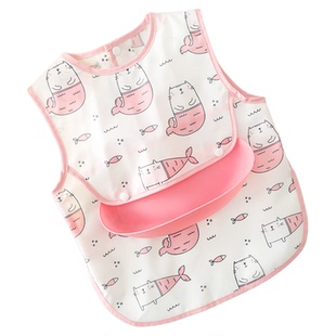 宝宝吃饭围兜儿童3岁以上幼儿园罩衣婴儿辅食饭兜防水防脏围裙男