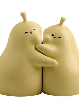 永不分梨摆件陶瓷送礼物创意可爱