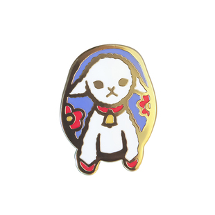 宇宙记号「梦的博物学-咩咩」ESREVINU原创设计 镀金可爱胸针领针