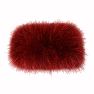 狐狸毛编织秋冬弹力皮草保暖发带