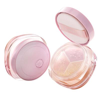 三色调和散粉|持久控油柔焦提亮