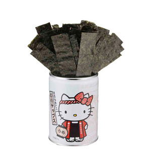 日本直邮 进口海味零食特产 山本海苔店 hellokitty海苔片 4罐装