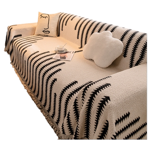 冬季毛绒沙发盖布巾毯垫四季通用2026新款防滑全包万能套罩防猫抓