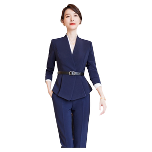 诗璐雅秋冬季时尚职业装气质女神范高端酒店经理工作服正装女套装