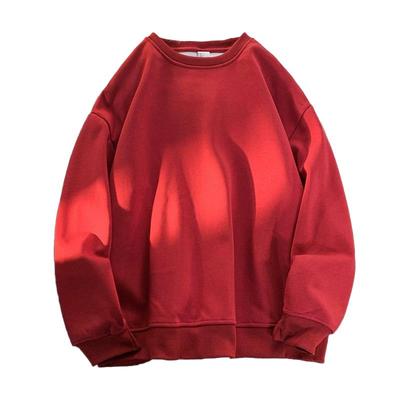 美式潮牌光版纯色圆领卫衣