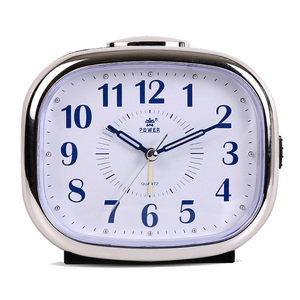 霸王音乐小闹钟夜灯床头钟创意学生儿童懒人钟表时尚卧室静音台钟
