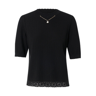 珂思时尚通勤气质套头针织小衫