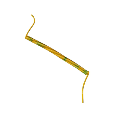 单芯/0.5/0.75/1/1.5/2.5/4/6/10平方黄绿接地弹簧线伸缩螺旋电线