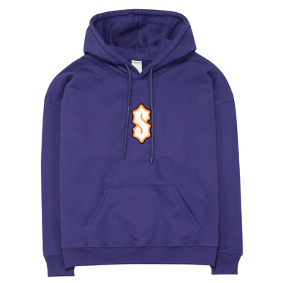 毛刷绣时尚高街连帽卫衣男女穿