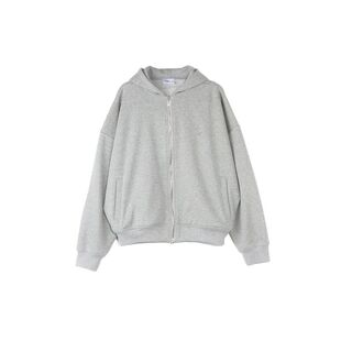 roaringwild a arch 咆哮野兽 灰色开衫加厚短款连帽卫衣秋冬外套