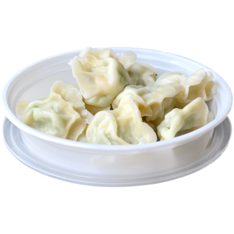 一次性透明注塑快餐打包圆碗保鲜盒水饺馄饨小龙虾汤类打包盒包邮