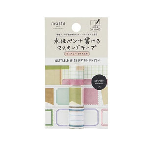 MARKS 可书写数字和纸胶带贴纸3卷便携套装手帐装饰用 不是闷推荐