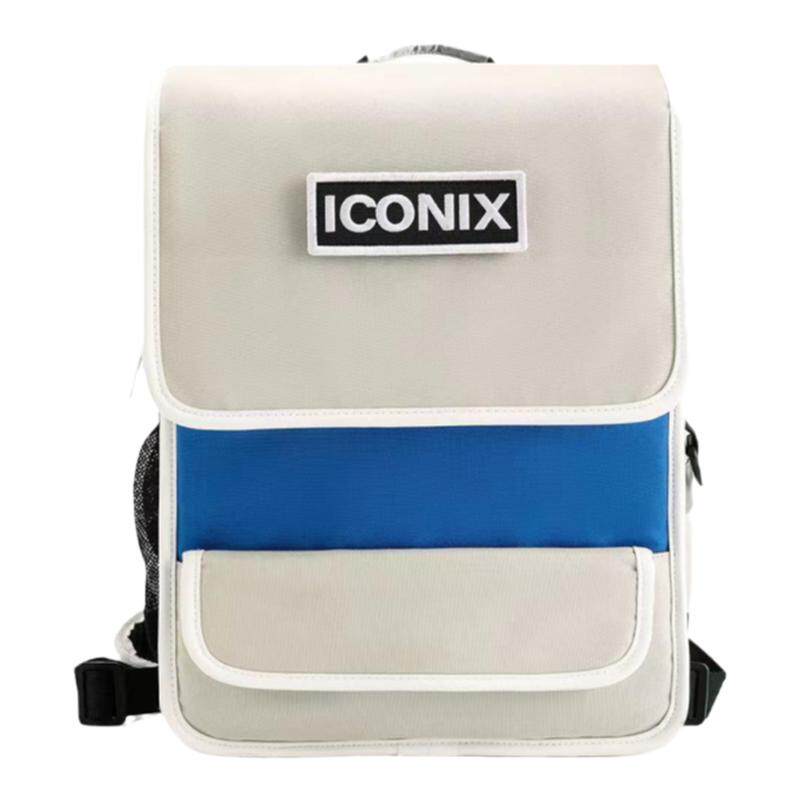 现货ICONIX儿童书包轻便减负小众双肩包学院风大容量背包立体方型