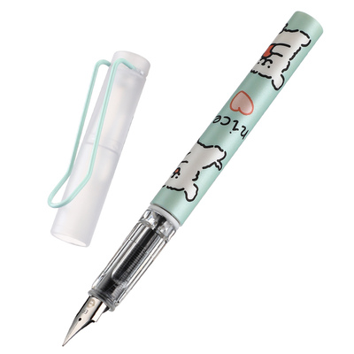 永生3075卡通正姿钢笔美好一天系列钢笔消字笔可擦学生专用高颜值儿童练字钢笔可替换3.4mm墨囊免费刻字