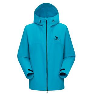 骆驼雨神潜水蓝户外冲锋衣女款2026春秋新款暴雨级防风登山服外套