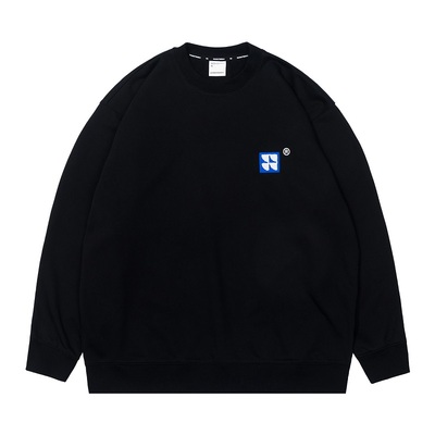 WARMTREES后背双行logo圆领卫衣