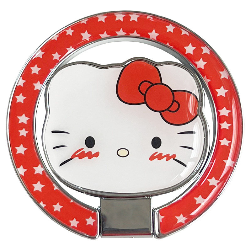 滴胶磁吸手机支架桌面塑料便携折叠可爱ins卡通猫头爱心星网红款