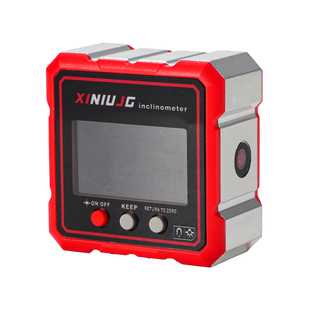 高精度数显倾角仪盒电子水平仪多功能带磁激光测量坡度斜率角度尺