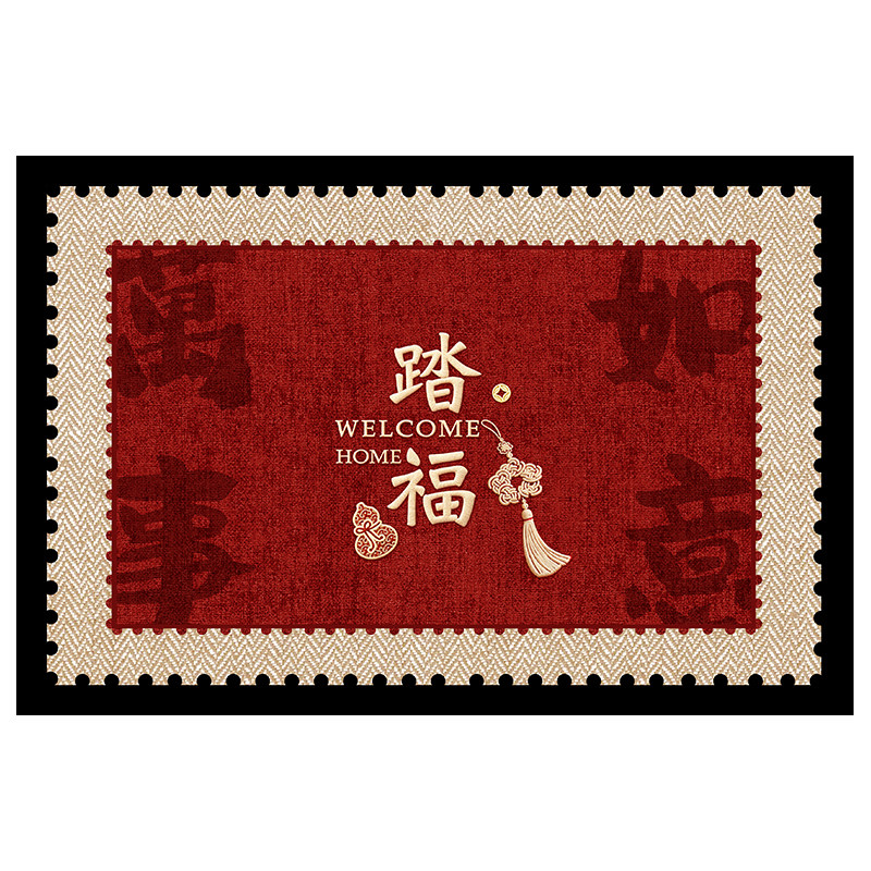 入户门地垫防滑家用门外进门耐脏脚垫大门口入户地毯乔迁红色门垫