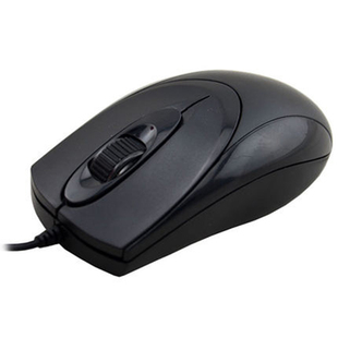 力胜鼠标USB宽轮PS美工有线办公CAD制图无配重游戏女生LX-820A轻