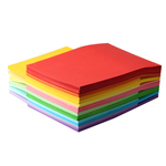 彩色A4纸复印纸打印纸混色装500张80g硬卡纸加厚手工折纸粉红色黄绿紫蓝白色办公打印幼儿园儿童70g昱立彩纸