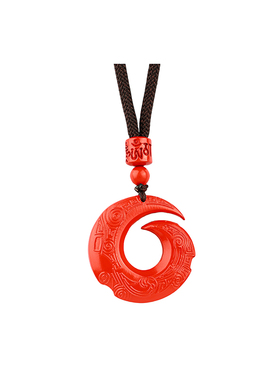 石方界朱砂吊坠女款项链