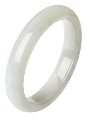 周大生和田玉手镯女款天然白玉