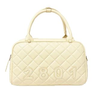 2801“销量女王” 菱格纹保龄球 pu大容量波士顿休闲包