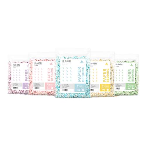 布卡星彩虹纸粒仓鼠垫料纸棉除臭夏天吸水造景用品金丝熊专用木屑