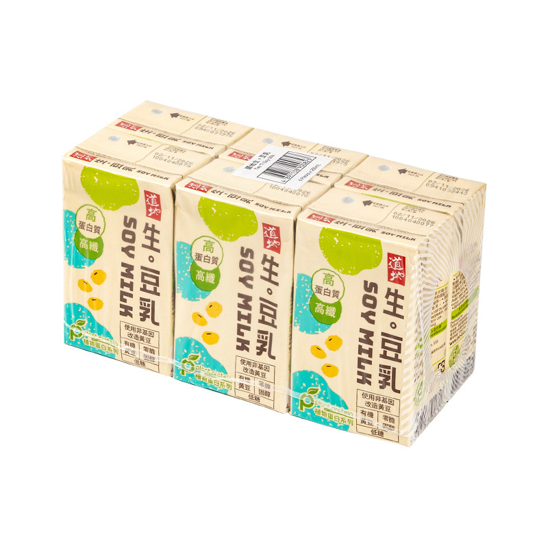 香港进口道地豆奶生豆乳港版豆奶饮料休闲饮品250ml*6盒装早餐奶