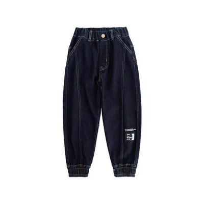 童装牛仔裤秋冬季加绒厚